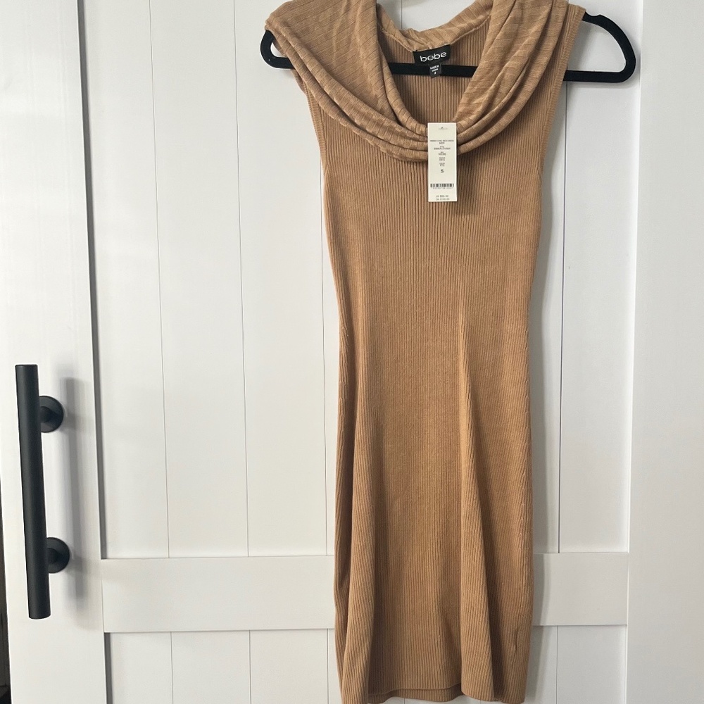 Bebe Womens cowl neck sweater dress